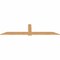 Ekena Millwork Eugene Smooth Timber Gable Bracket, Western Red Cedar, 96"W x 24"H x 1 1/2"D x 5 1/2"F, 6/12 Pitch GBW096X24X0206EUG00SWR - alternate 4